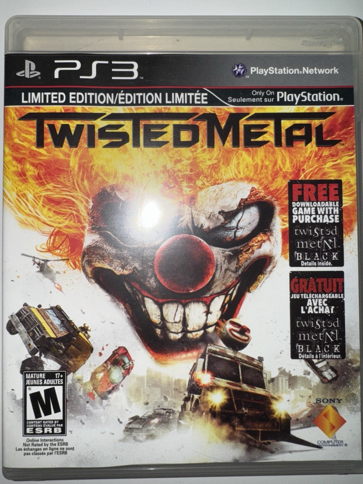 Twisted Metal Limited Edition PS3 - Sony PlayStation 3 (2012) CIB COMPLETE