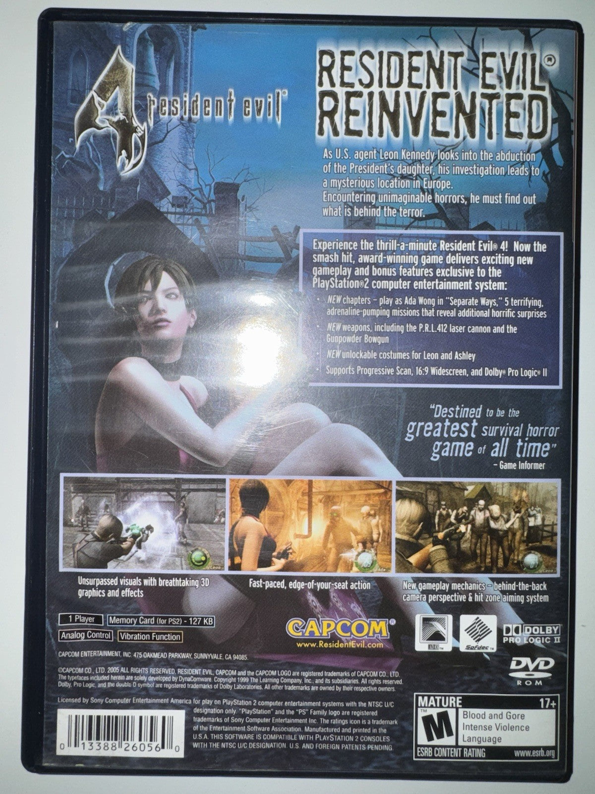 Resident Evil 4 (Sony PlayStation 2, 2005) CIB COMPLETE + MANUAL PS2 RE4