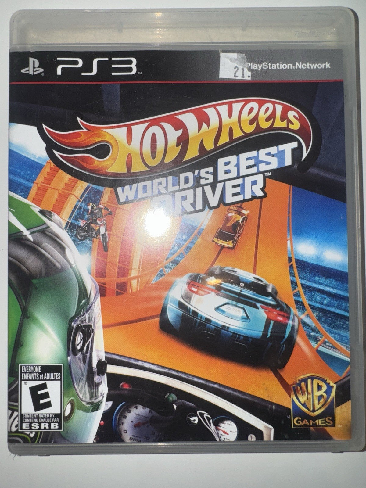Hot Wheels World's Best Driver (PlayStation3, 2013) CIB COMPLETE +MANUAL PS3