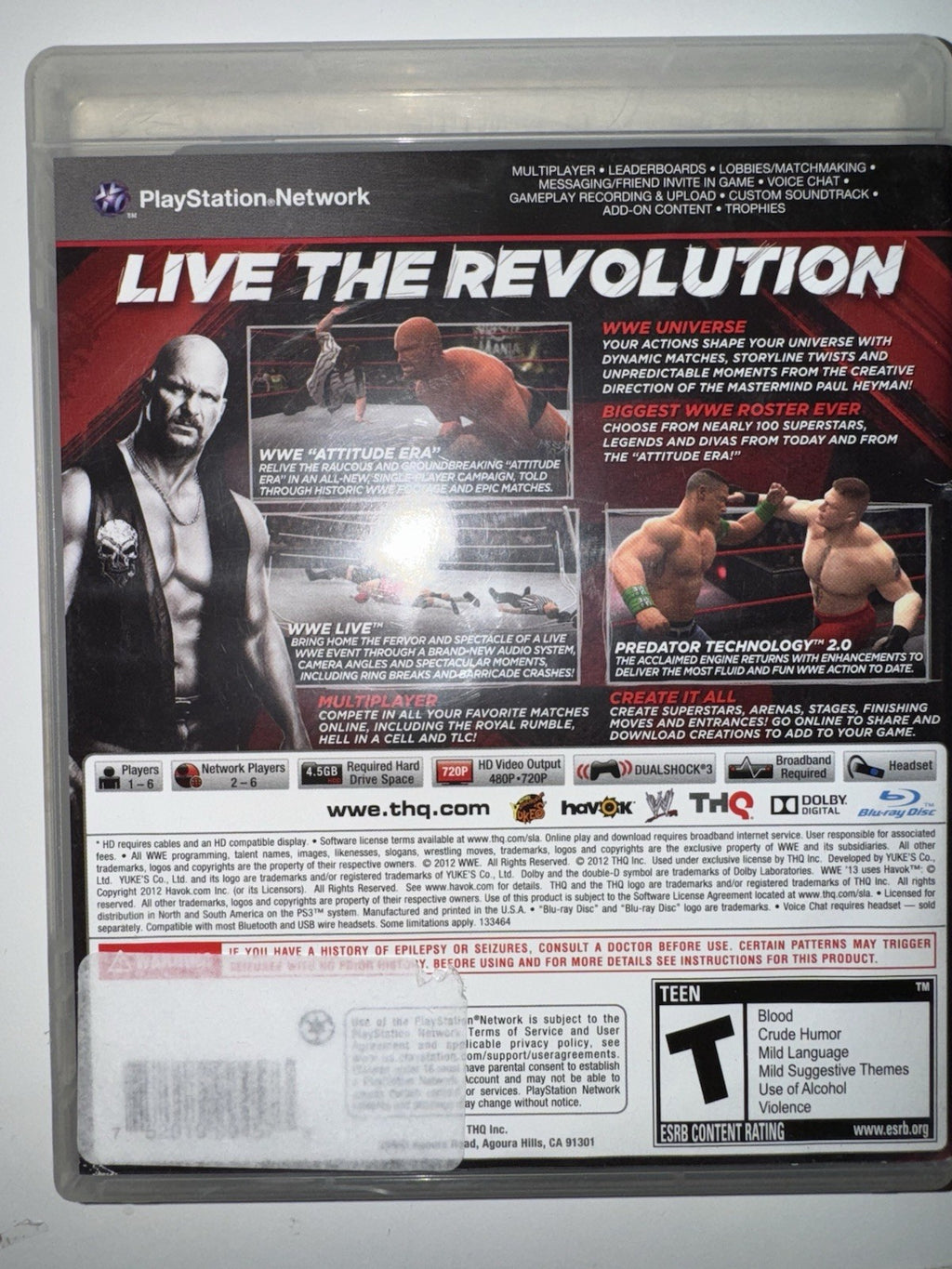WWE '13 (Sony PlayStation 3, 2012) CIB COMPLETE PS3