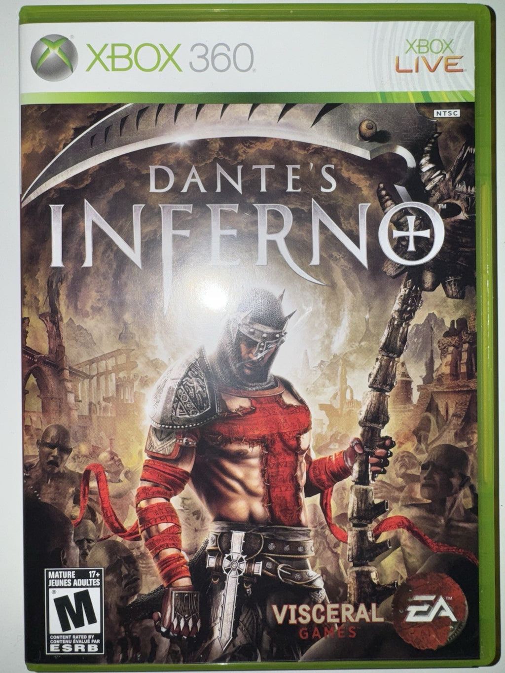 Dante's Inferno (Microsoft Xbox 360, 2010) CIB COMPLETE + MANUAL XB360