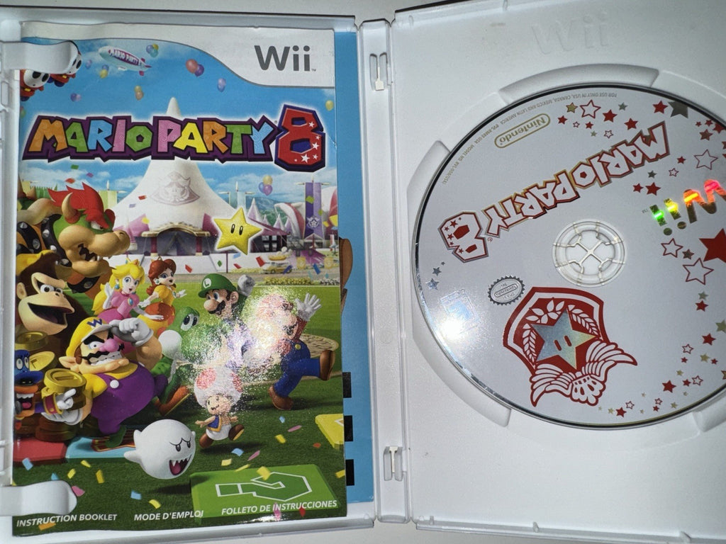 Mario Party 8 (Nintendo Wii, 2006) CIB COMPLETE + MANUAL WII