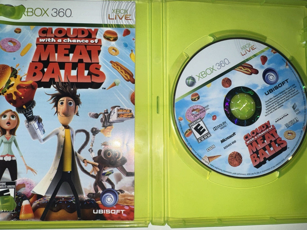 Cloudy With a Chance of Meatballs (Microsoft Xbox 360, 2009) CIB COMPLETE XB360