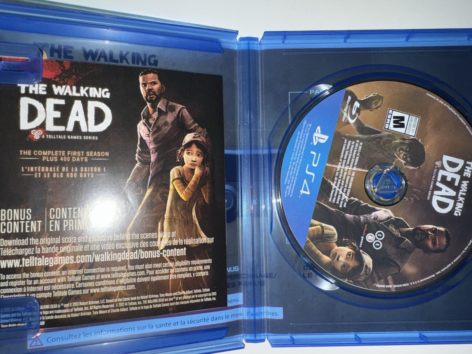 The Walking Dead First Season Plus 400 Days (Sony PlayStation 4, 2012) PS4