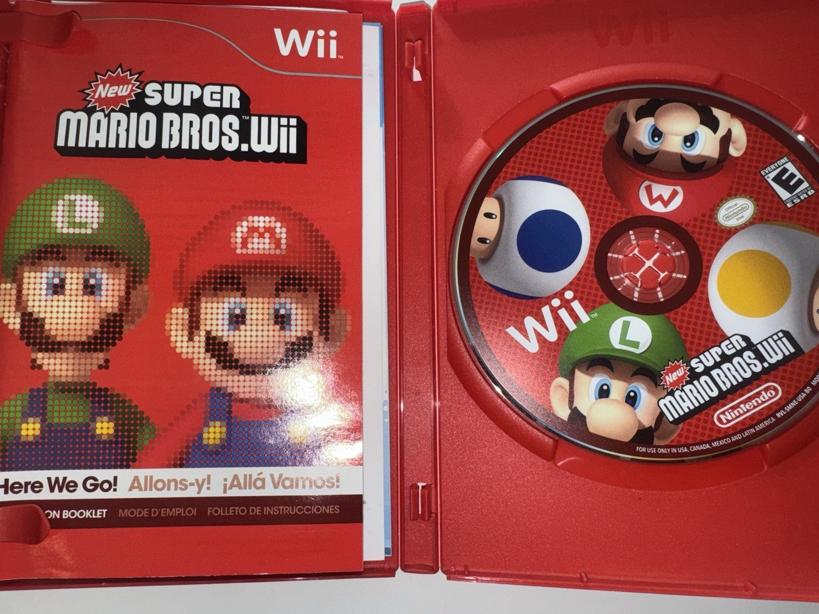 New Super Mario Bros. Wii (Nintendo Wii, 2009) CIB COMPLETE WII