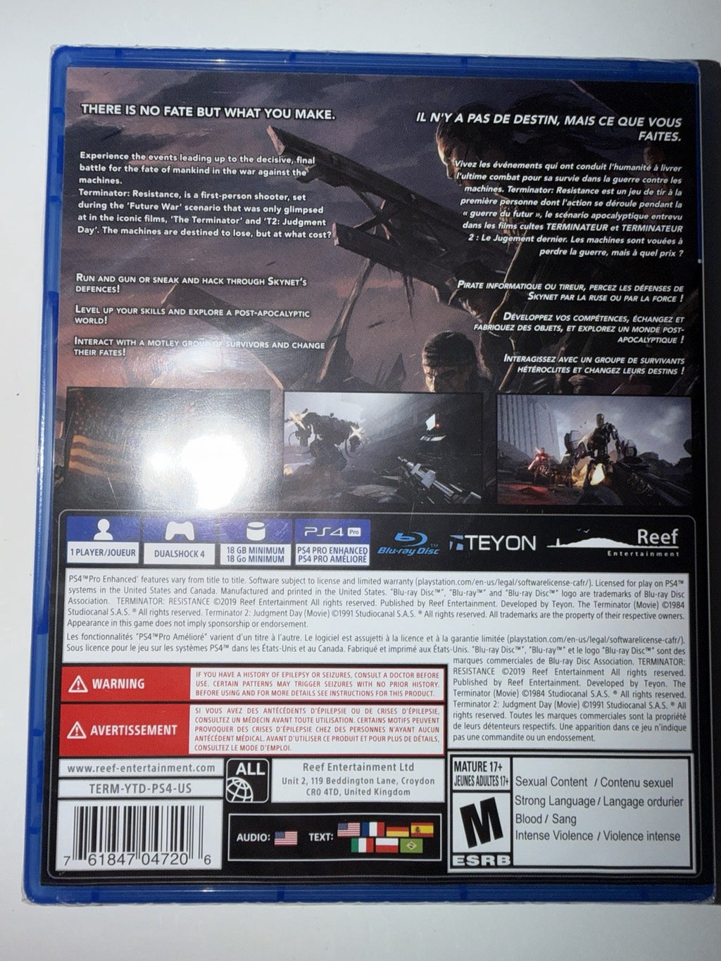 Terminator: Resistance [PlayStation 4] BRAND NEW SEALED PS4