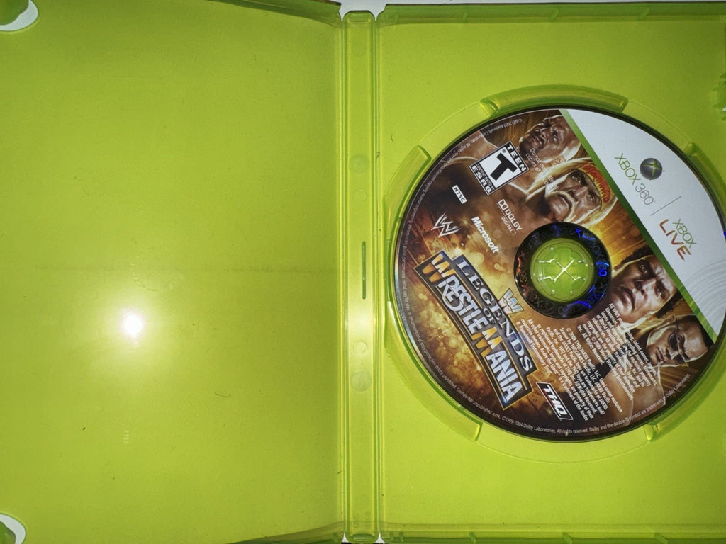 WWE Legends of WrestleMania (Microsoft Xbox 360, 2009) XB360