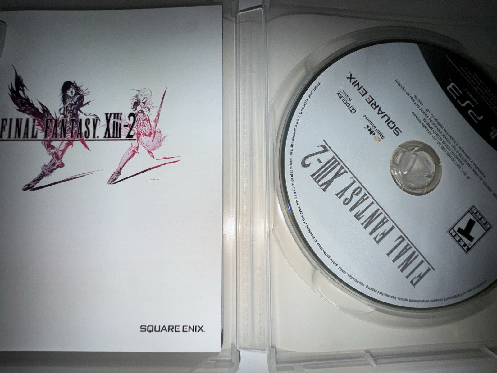 Final Fantasy XIII-2 (Sony PlayStation 3, 2012) CIB COMPLETE + MANUAL PS3