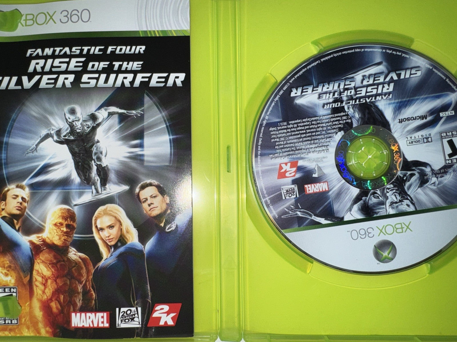 Fantastic Four Rise of the Silver Surfer (Microsoft XBOX 360) CIB COMPLETE XB360
