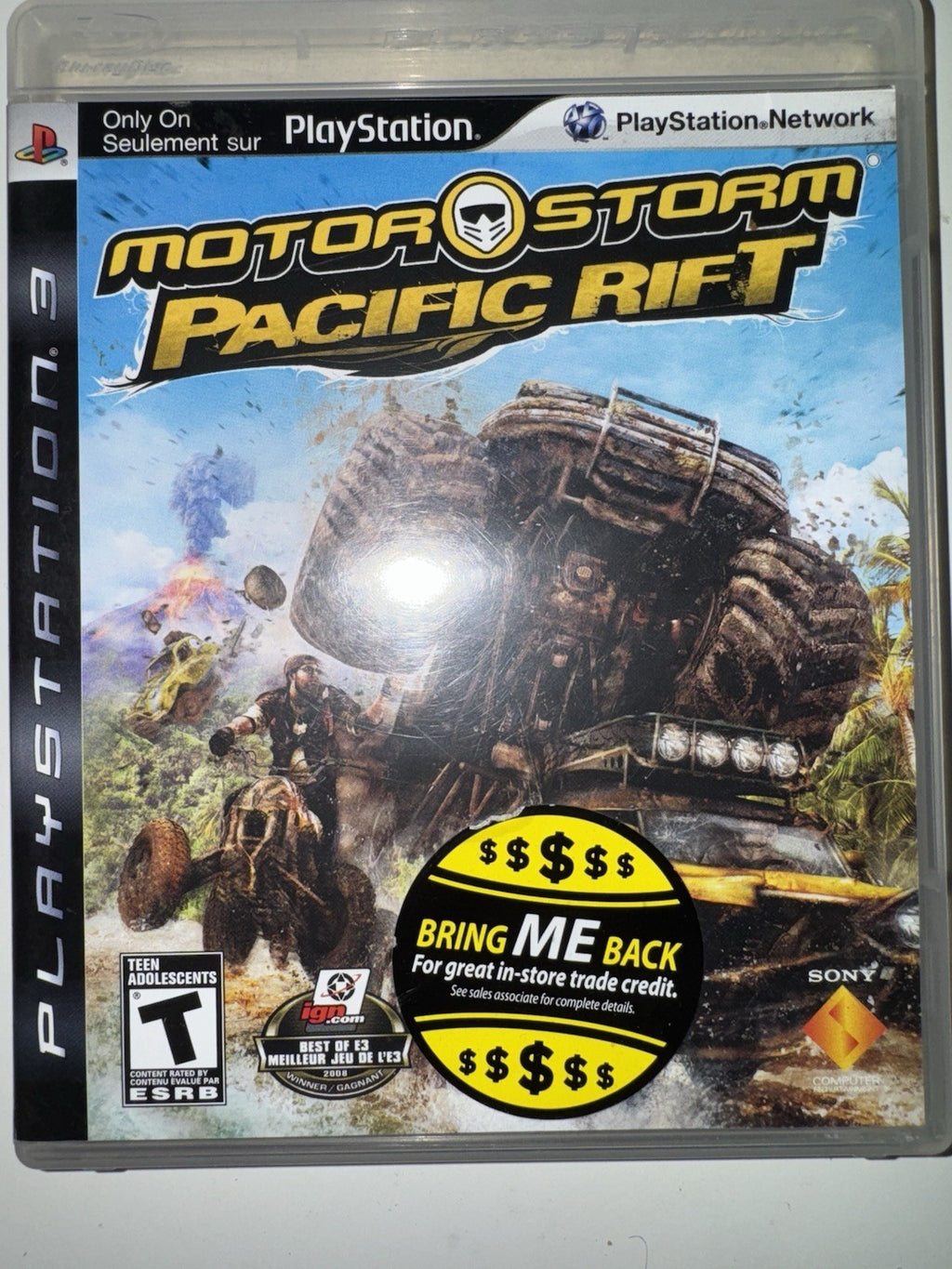 MotorStorm: Pacific Rift (Sony PlayStation 3, 2008) CIB COMPLETE + MANUAL PS3