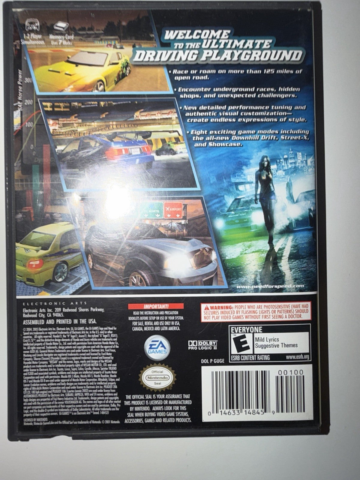 Need for Speed: Underground 2 (Nintendo GameCube, 2004) CIB COMPLETE GC