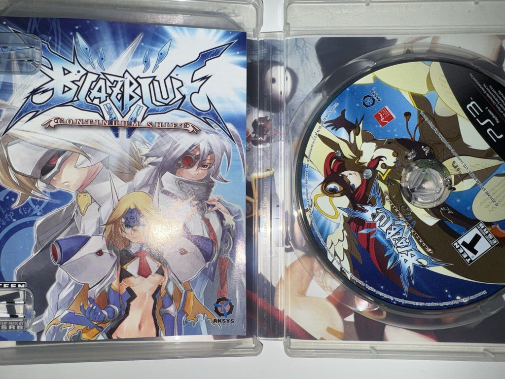 BlazBlue: Continuum Shift (Sony PlayStation 3, 2010) CIB COMPLETE + MANUAL PS3
