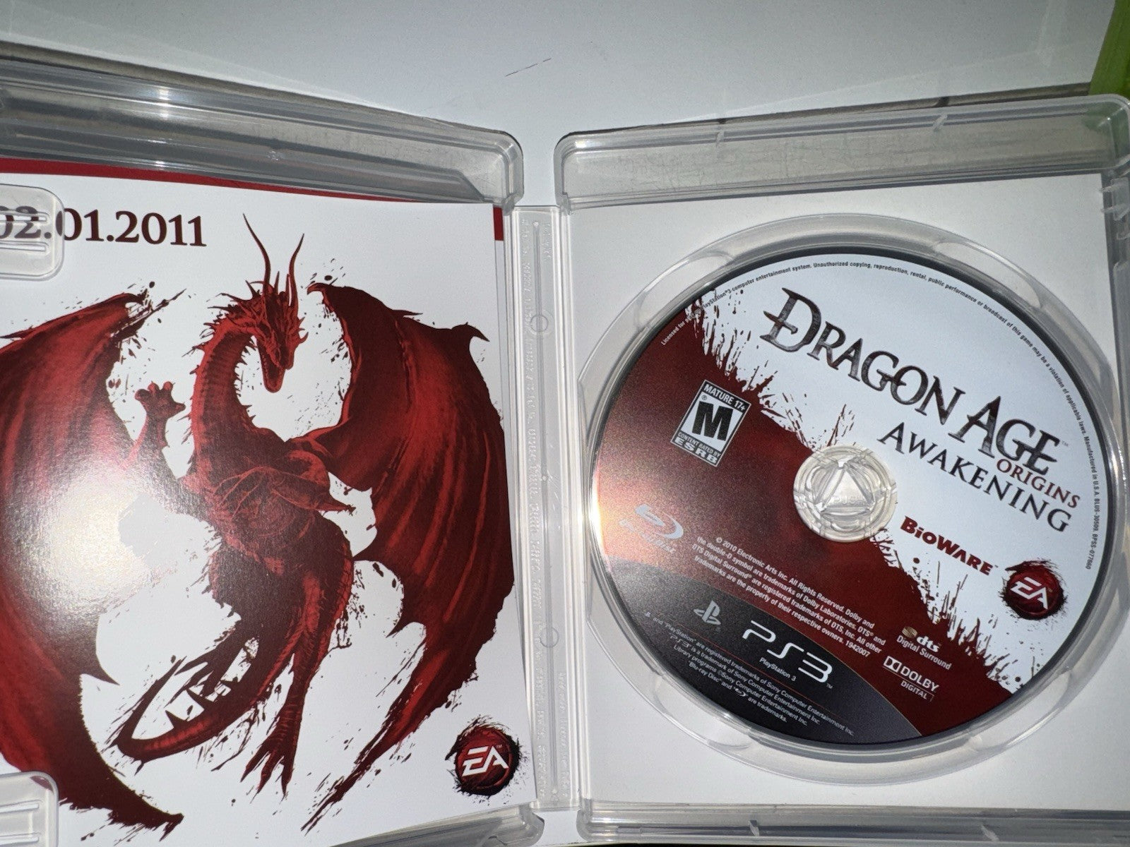 Dragon Age: Origins Awakening Expansion Pack (Sony PlayStation 3, 2010) CIB PS3