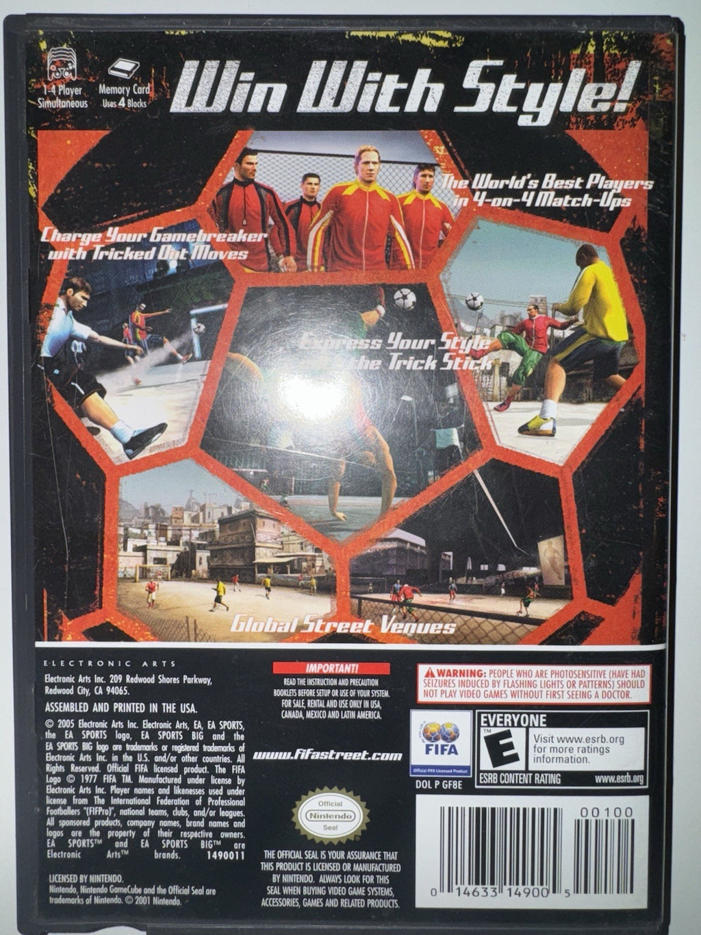 FIFA Street (Nintendo GameCube, 2005) CIB COMPLETE + MANUAL GC