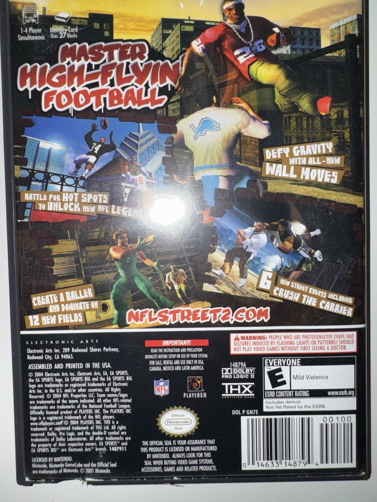 NFL Street 2 (Nintendo GameCube, 2004) CIB COMPLETE + MANUAL GC