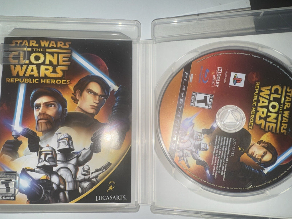 Star Wars: The Clone Wars - Republic Heroes (Sony PlayStation 3, 2009) CIB PS3