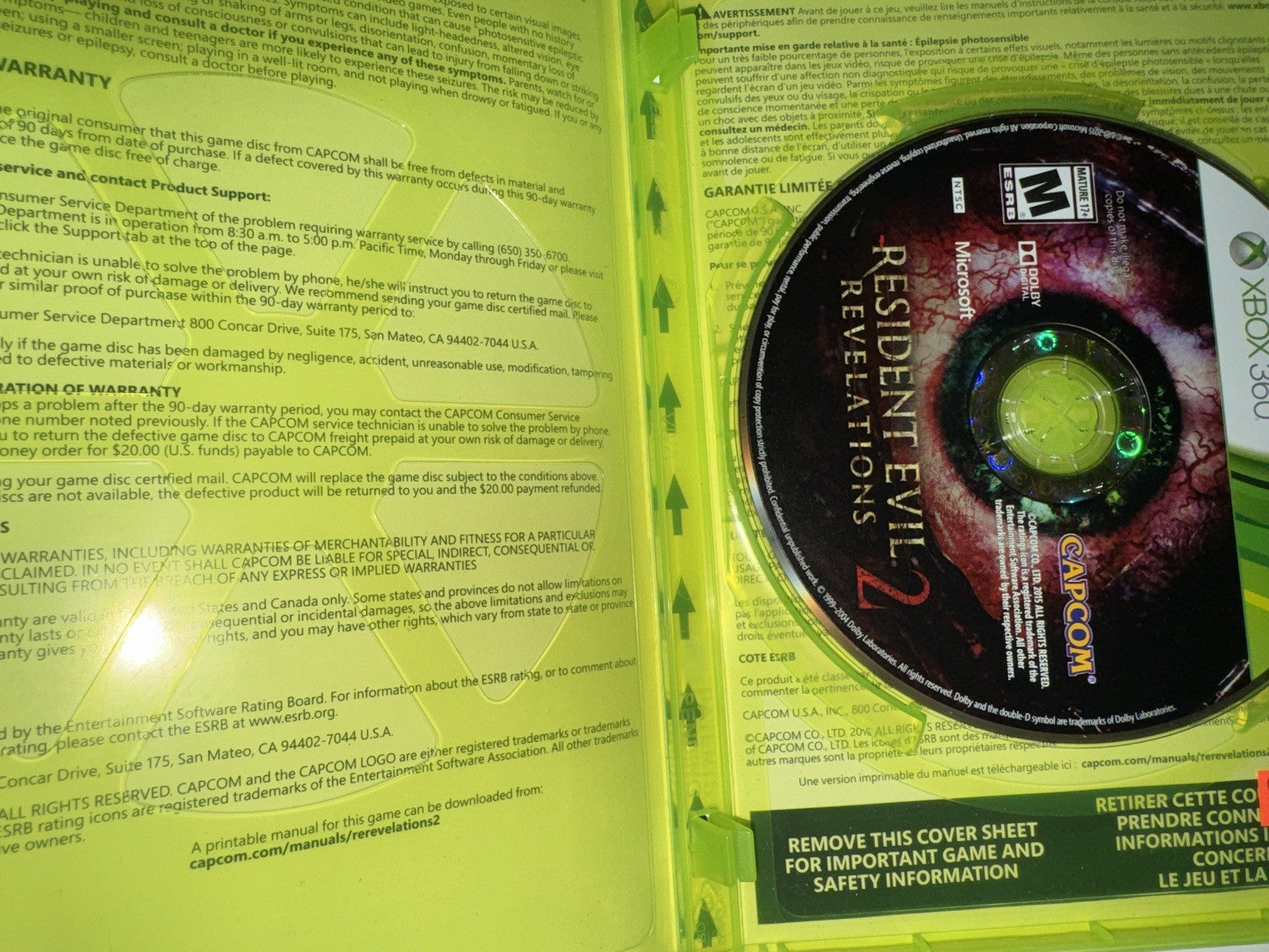 Resident Evil Revelations 2 (Microsoft Xbox 360, 2015) CIB COMPLETE + MANUAL