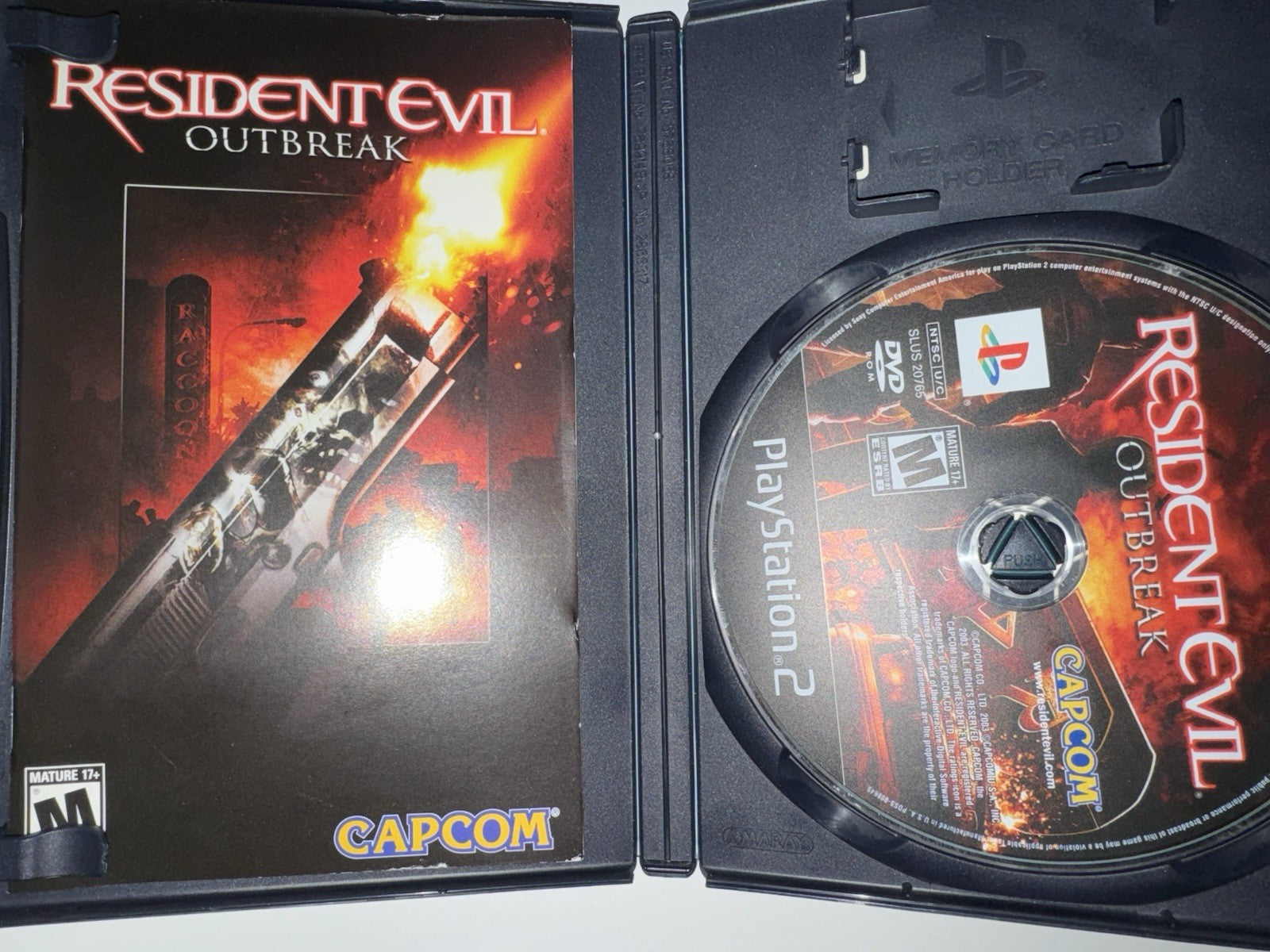 Resident Evil Outbreak (Sony PlayStation 2, 2003) CIB COMPLETE PS2