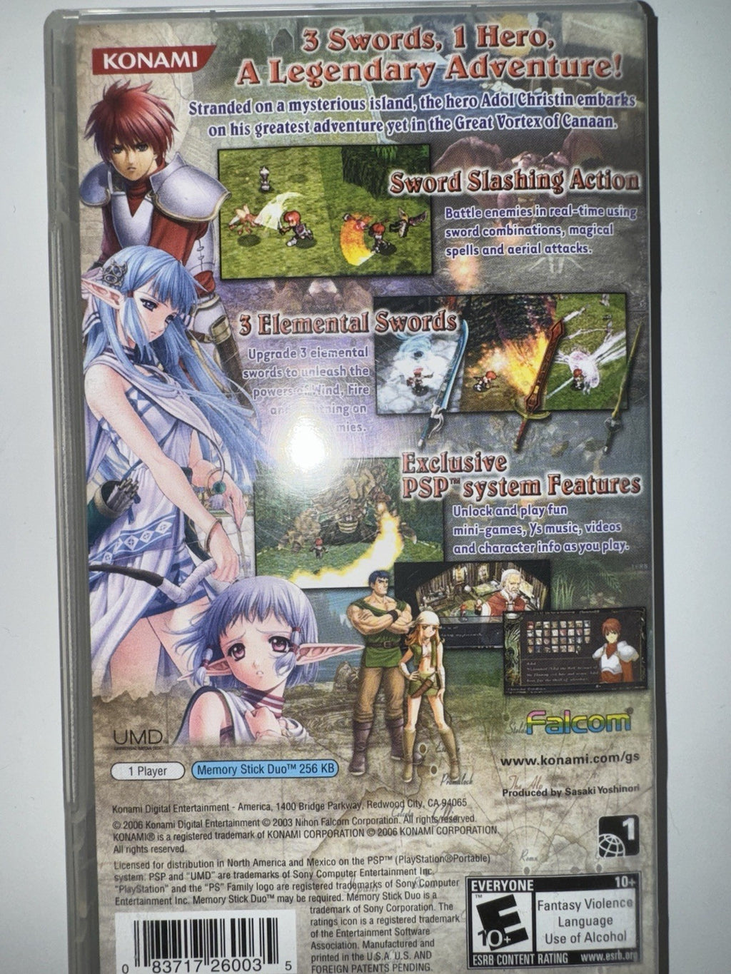 Ys: The Ark of Napishtim (Sony PSP, 2006) CIB COMPLETE PSP