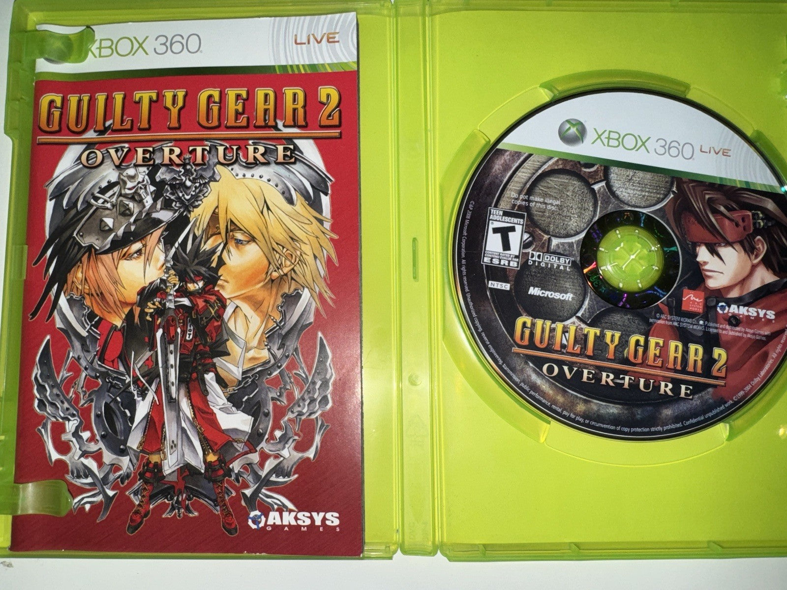 Guilty Gear 2: Overture - Microsoft Xbox 360 CIB COMPLETE + MANUAL XB360