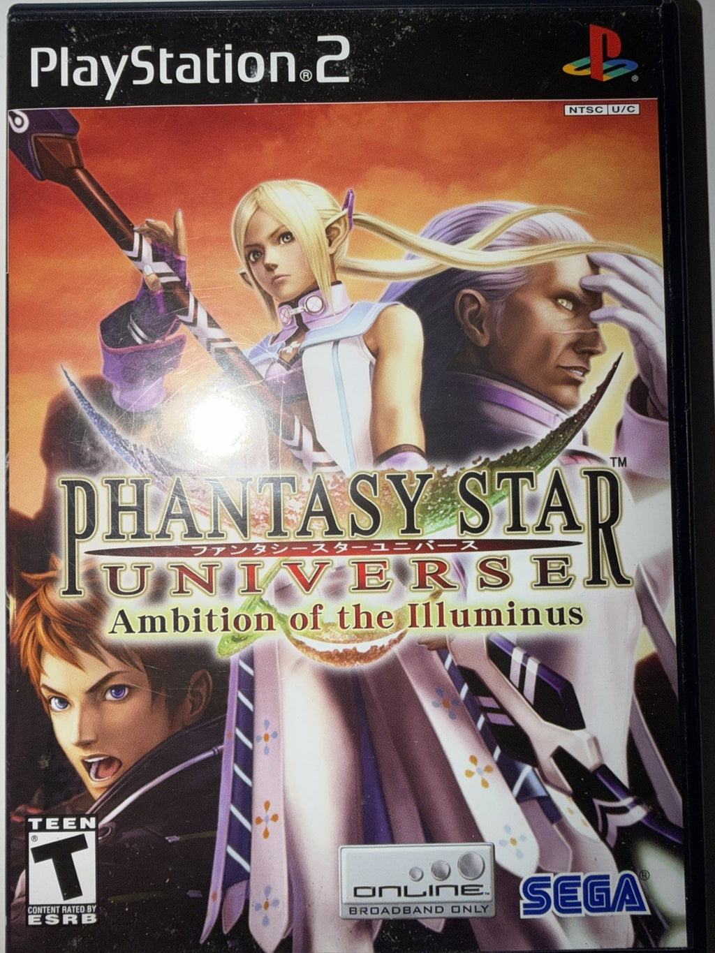 Phantasy Star Universe Ambition of the Illuminus (Sony PlayStation 2) CIB PS2