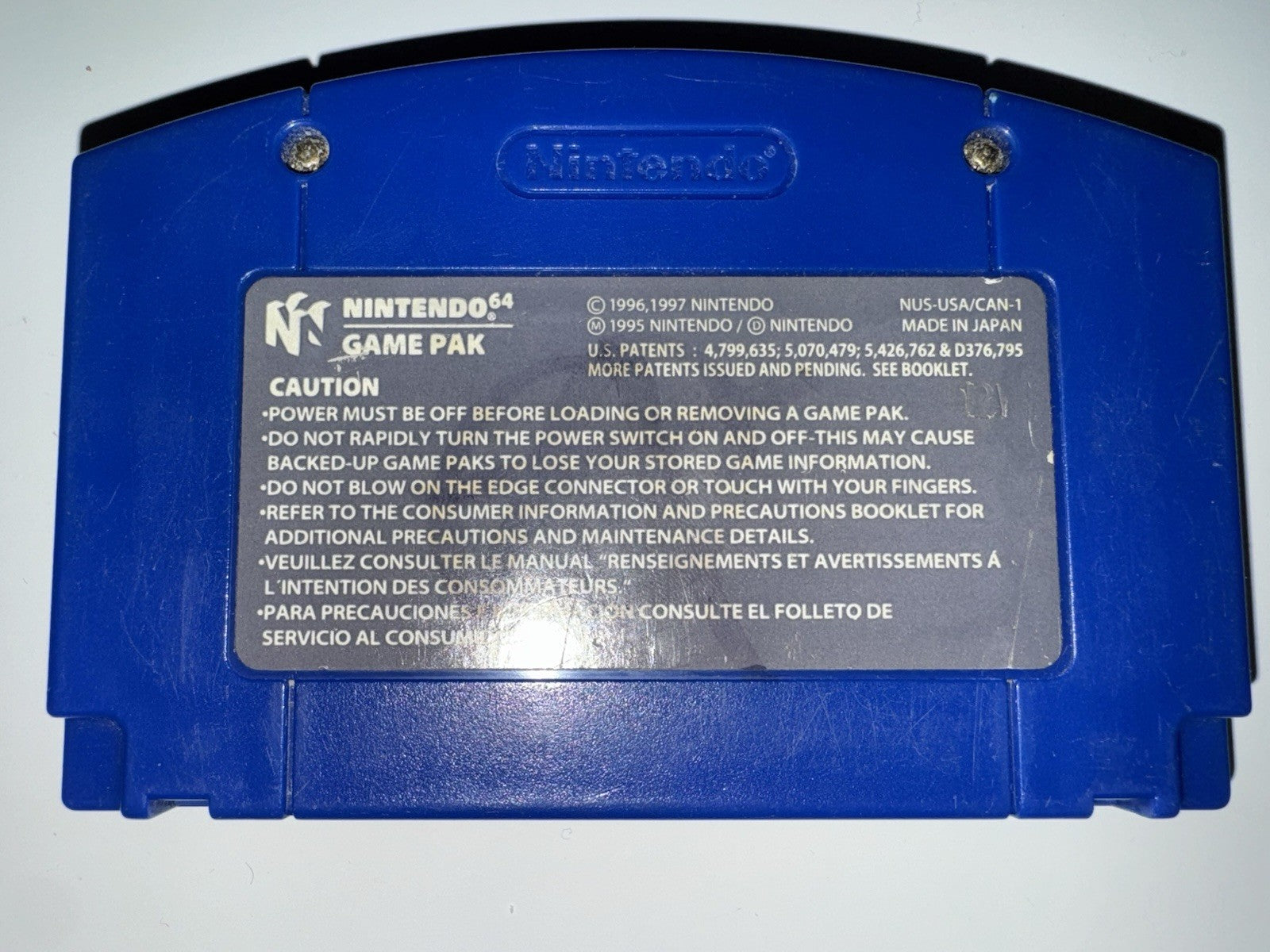 Tony Hawk's Pro Skater  (Nintendo 64, 2000) N64 CART ONLY