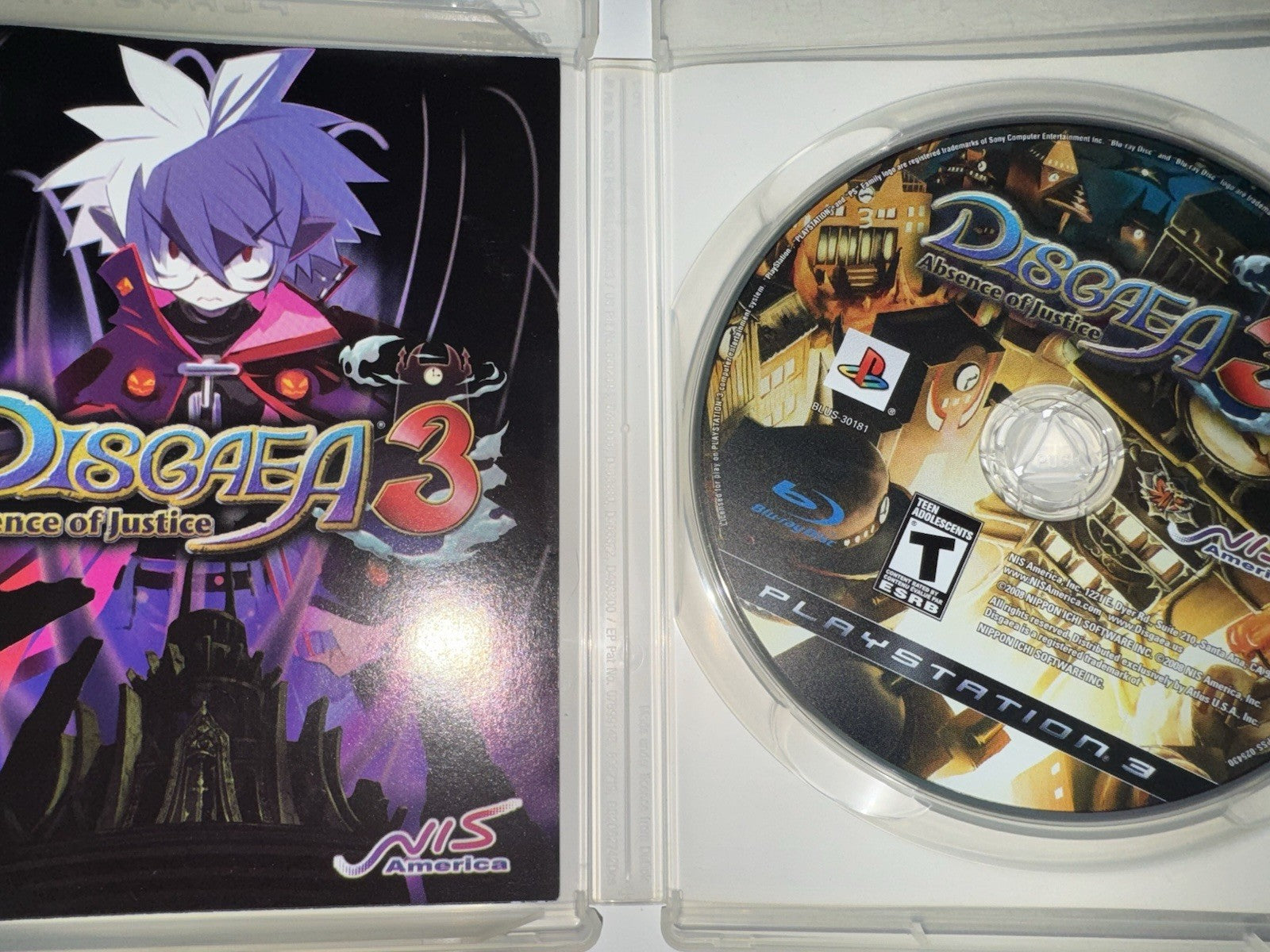 Disgaea 3: Absence of Justice (Sony Playstation 3, PS3) - Complete - CIB
