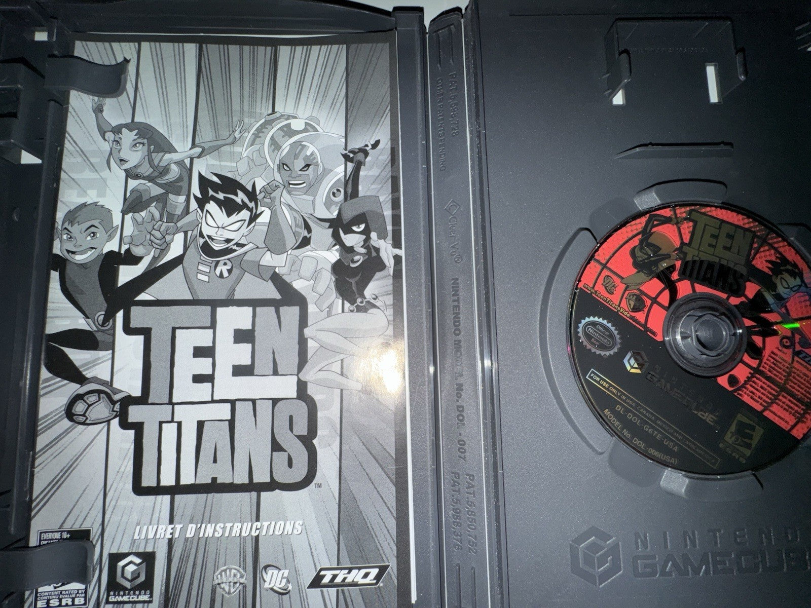 Teen Titans (Nintendo GameCube, 2006) W/French Manual Only
