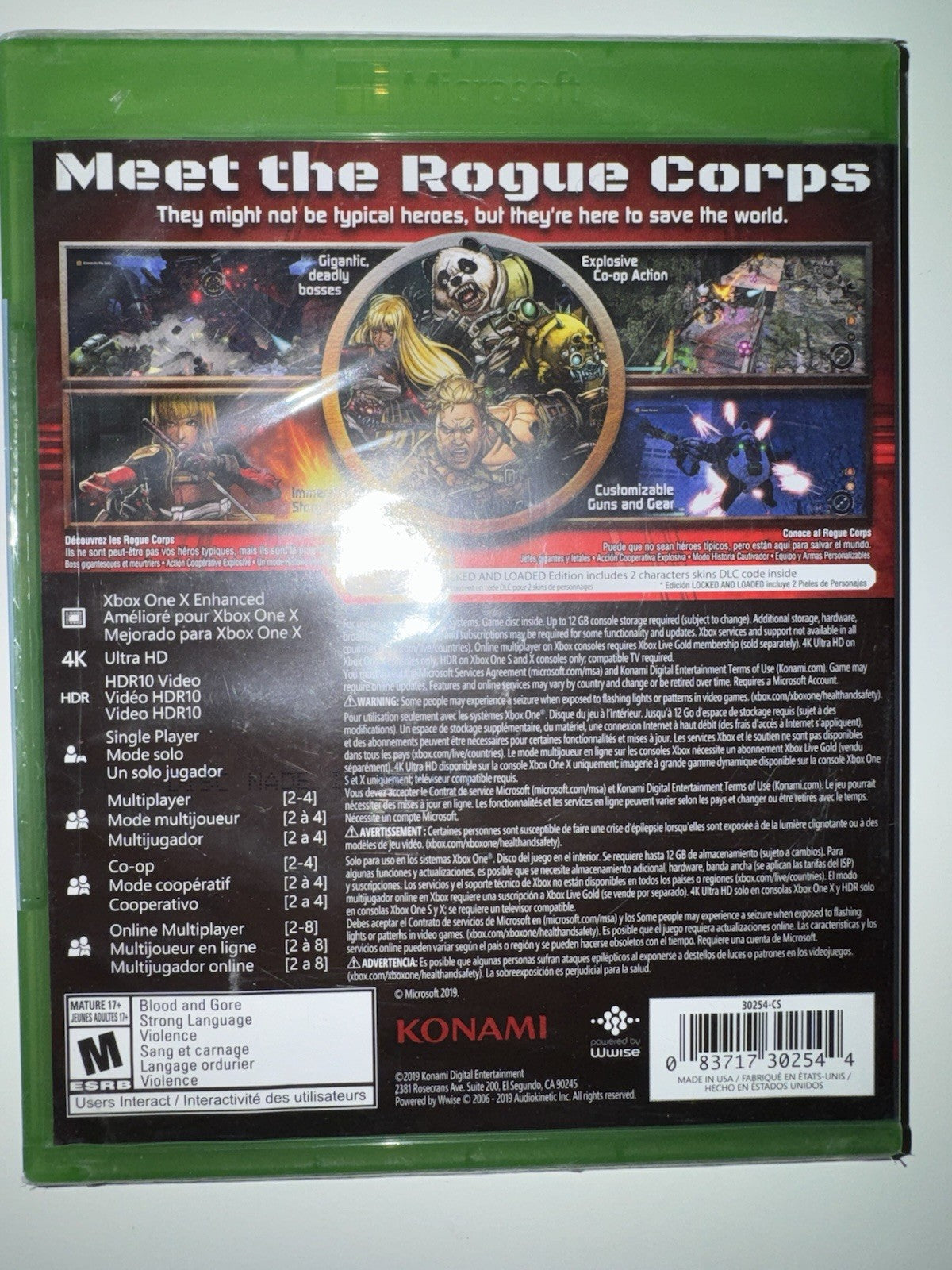 CONTRA ROGUE CORPS (Microsoft Xbox One) BRAND NEW SEALED XB1
