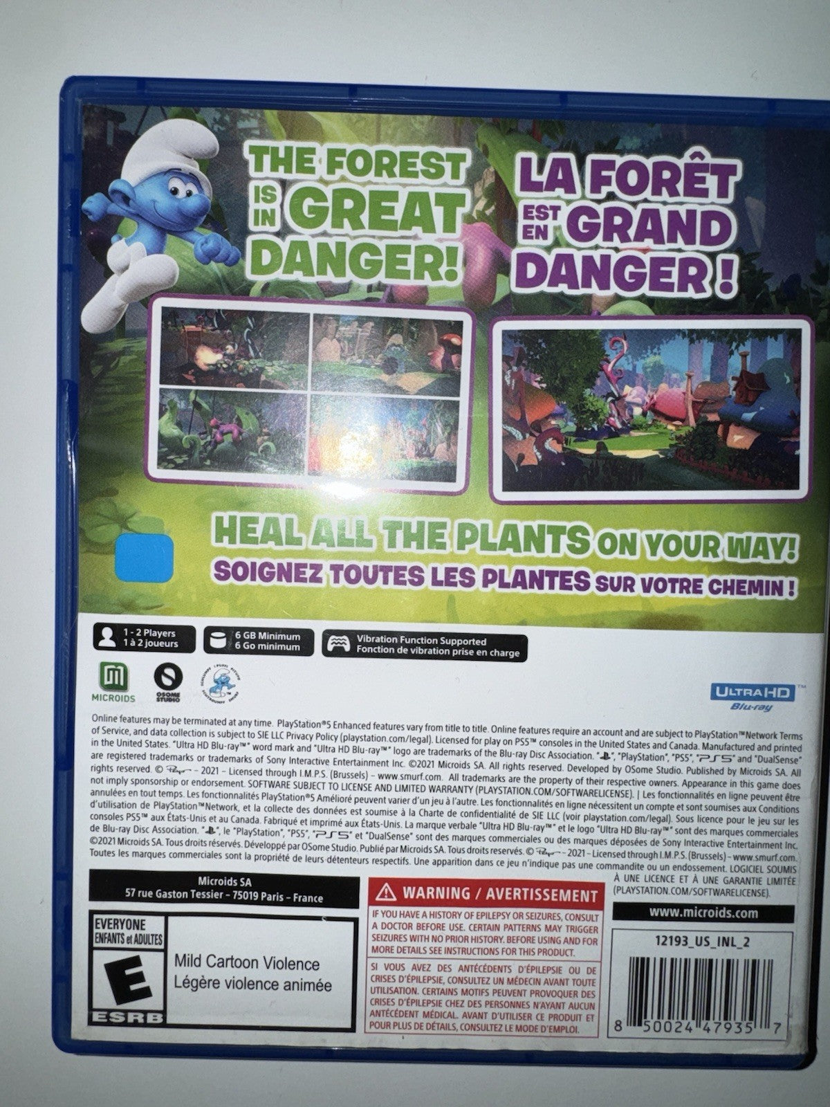 The Smurfs: Mission Vileaf (Sony PlayStation 5, PS5)