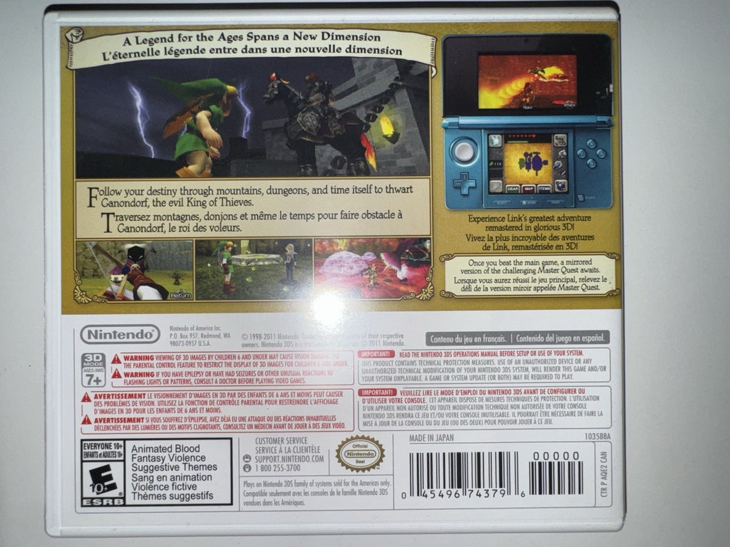 The Legend of Zelda: Ocarina of Time 3D (Nintendo 3DS, 2011) 3DS