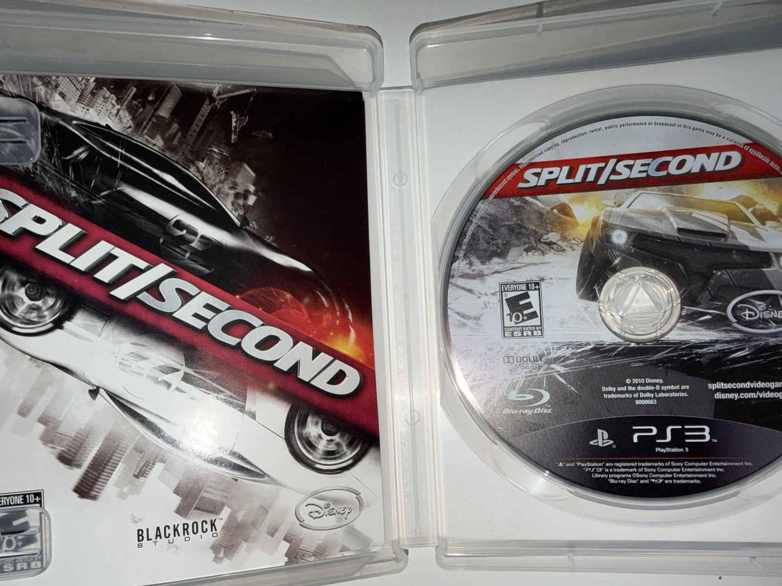 Split/Second (Sony Playstation3, 2010) CIB COMPLETE PS3