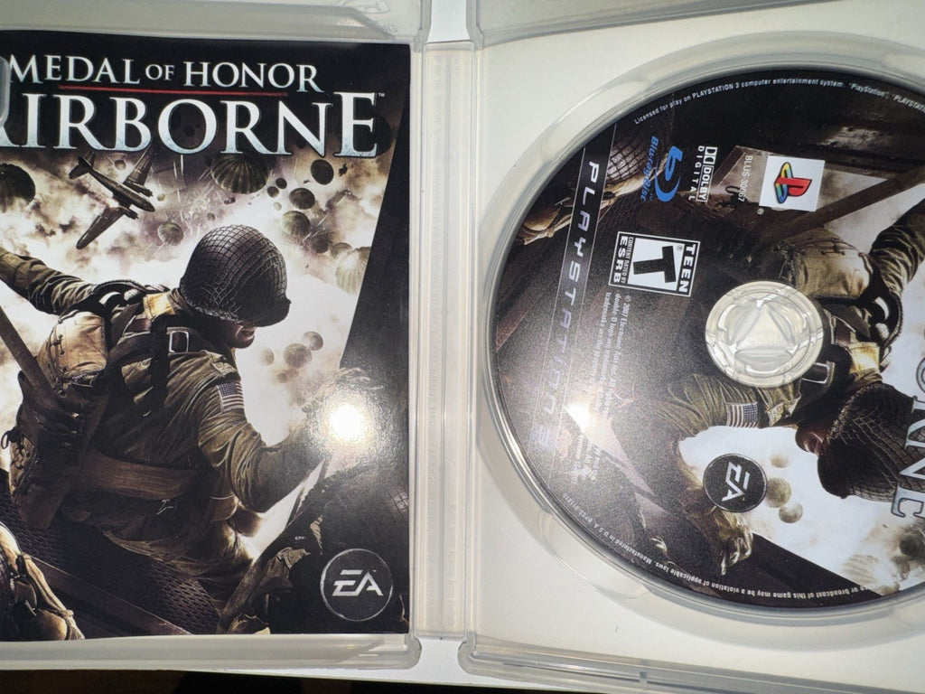 Medal of Honor: Airborne (Sony PlayStation 3, 2007) CIB COMPLETE + MANUAL PS3