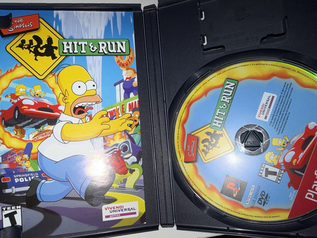 The Simpsons: Hit & Run (PlayStation 2, 2003) CIB COMPLETE PS2