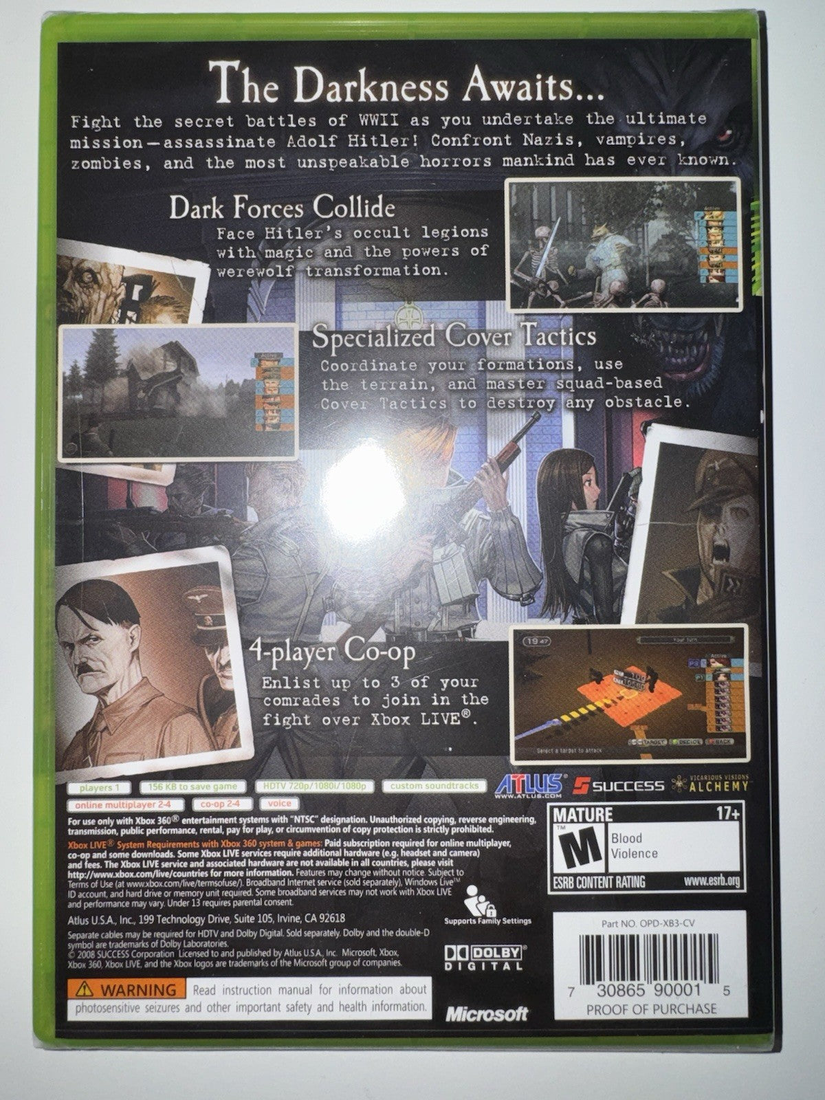 Operation Darkness (Microsoft Xbox 360, 2008) BRAND NEW SEALED
