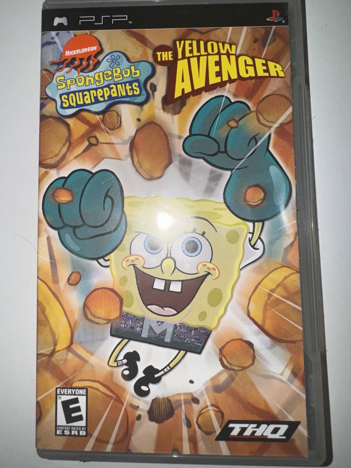 SpongeBob SquarePants: The Yellow Avenger (Sony PSP, 2006) CIB COMPLETE + MANUAL