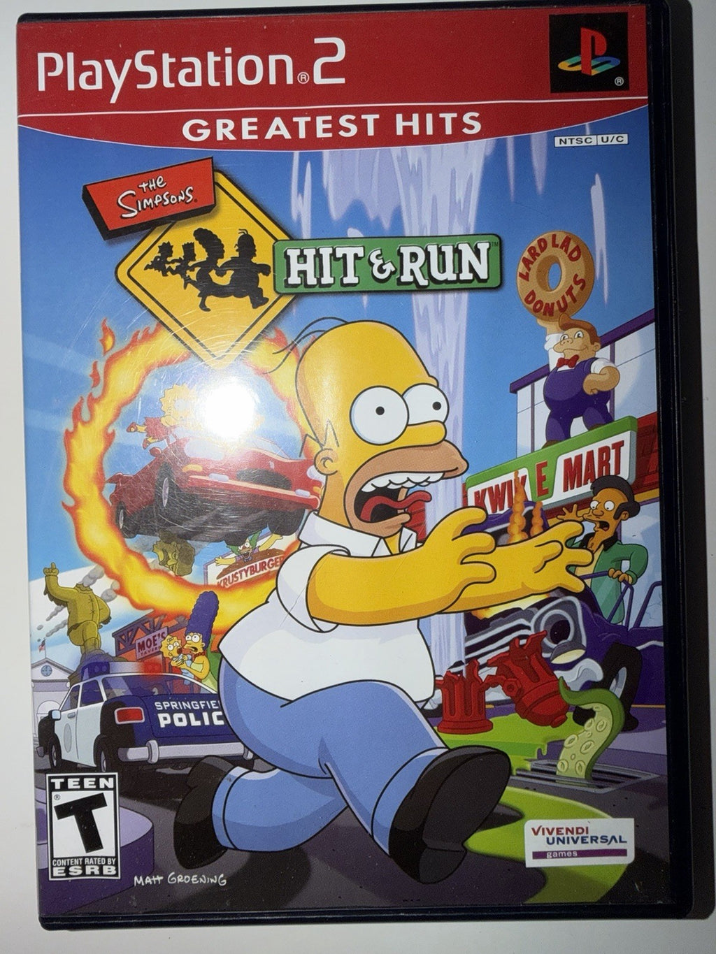 The Simpsons: Hit & Run (PlayStation 2, 2003) CIB COMPLETE PS2