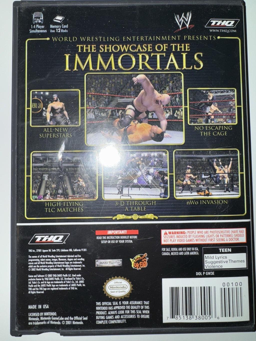 WWE WrestleMania X8 (Nintendo GameCube, 2004) CIB COMPLETE GC