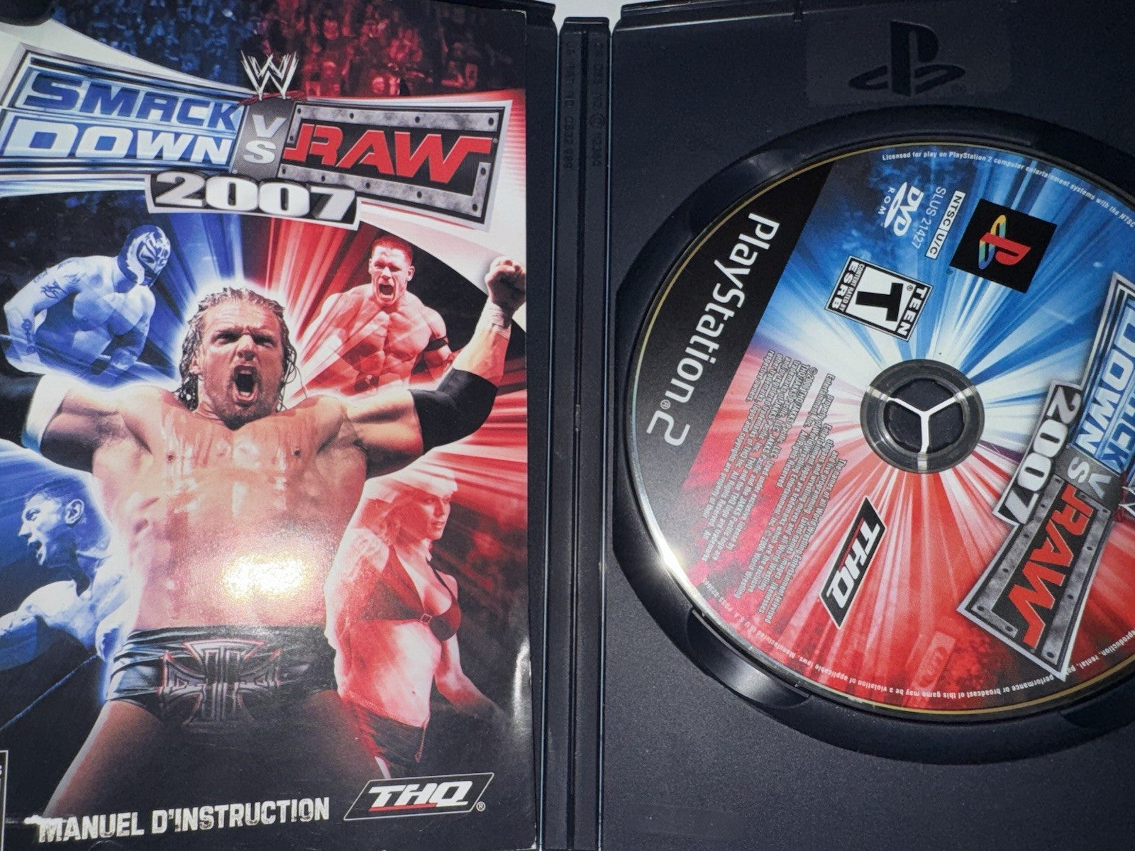WWE Smackdown VS Raw 2007 (Sony PlayStation 2, 2007) CIB COMPLETE + MANUAL PS2