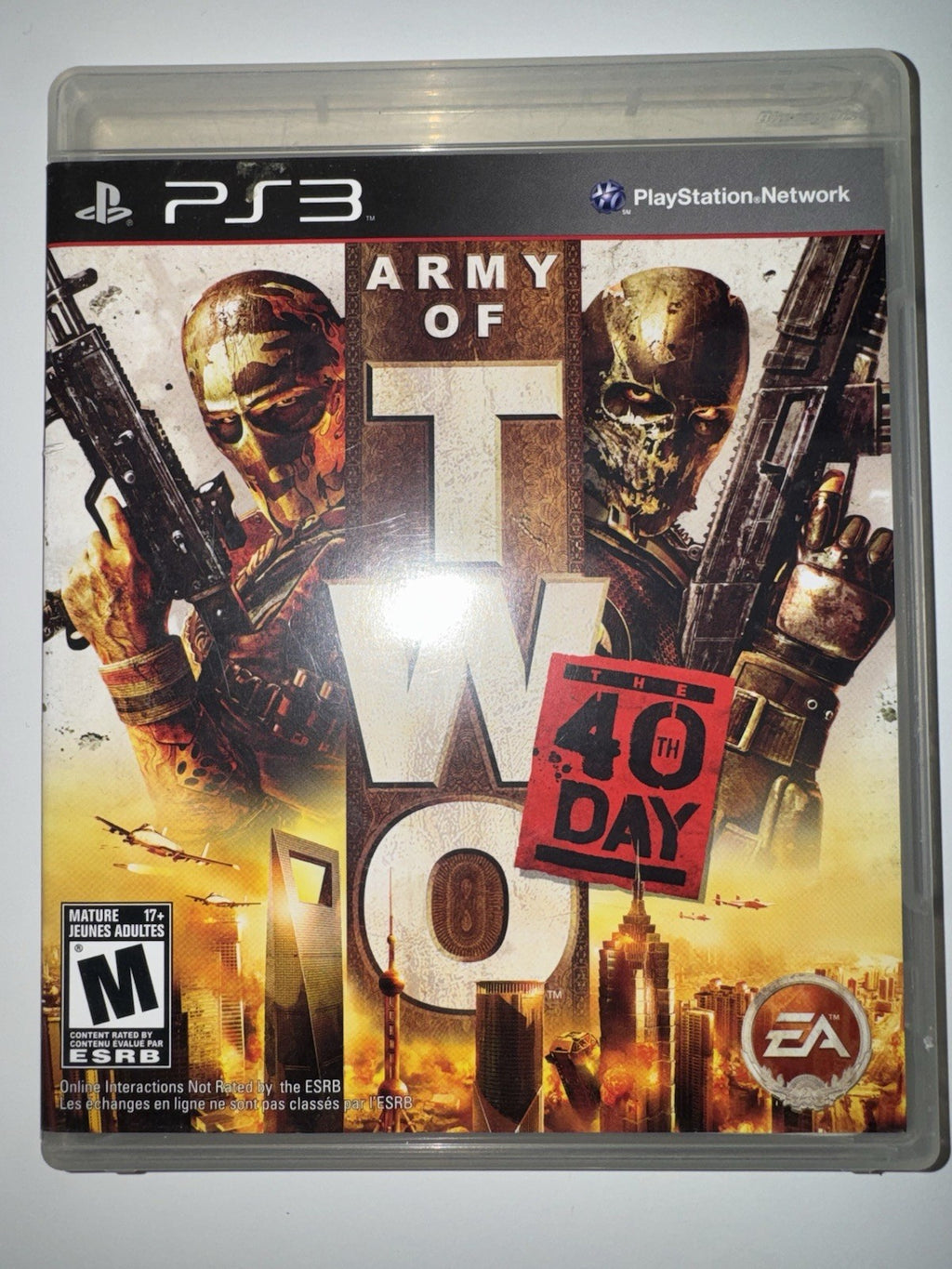 Army of Two: The 40th Day (Sony PlayStation 3, 2010) CIB COMPLETE PS3