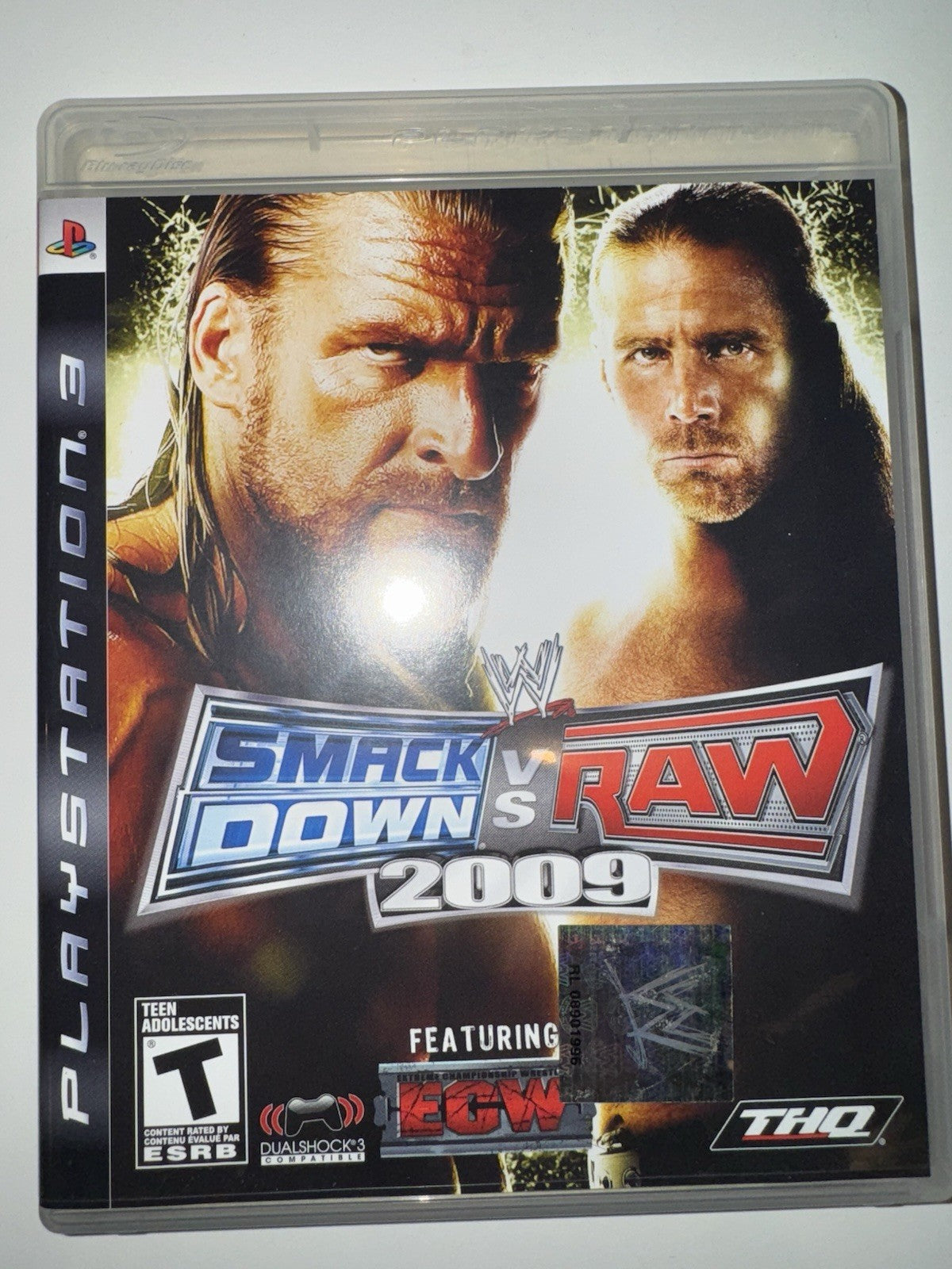 WWE SmackDown vs Raw 2009 (Sony Playstation 3) CIB COMPLETE + MANUAL PS3
