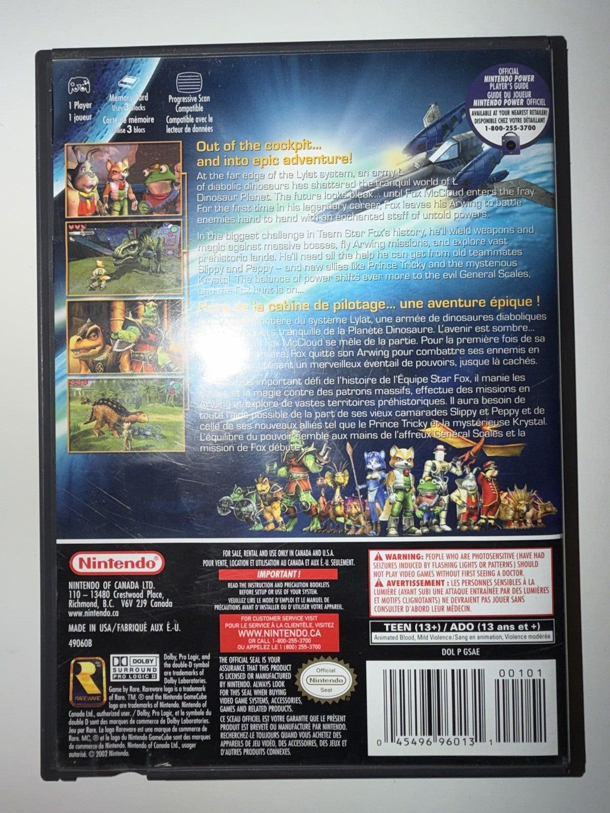 StarFox Adventures (Nintendo GameCube, 2002) CIB COMPLETE GC