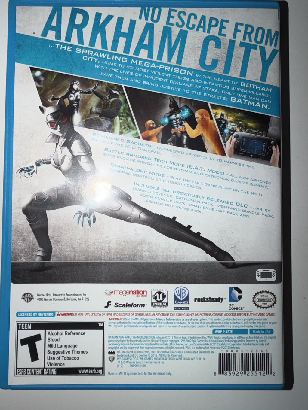 Batman: Arkham City Armored Edition (Nintendo Wii U, 2012) CIB COMPLETE