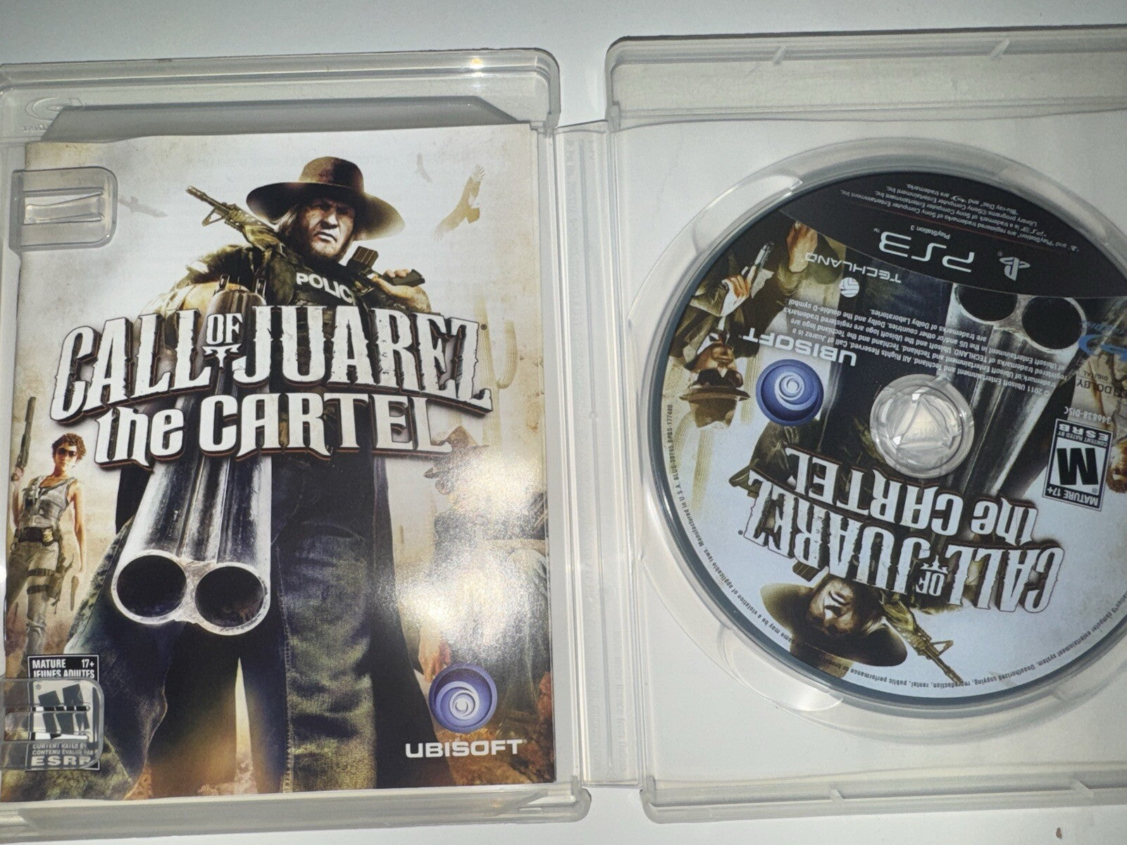 Call of Juarez: The Cartel (Sony PlayStation 3, 2011) CIB COMPLETE + MANUAL PS3