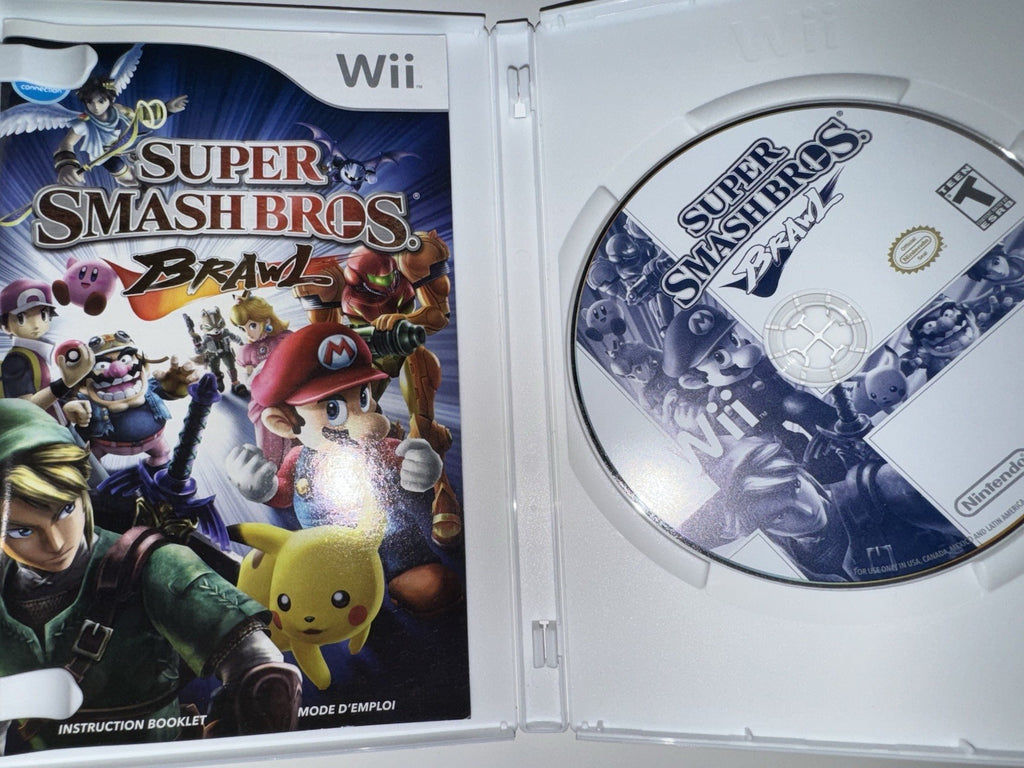 Super Smash Bros. Brawl (Nintendo Wii, 2008) CIB COMPLETE + MANUAL
