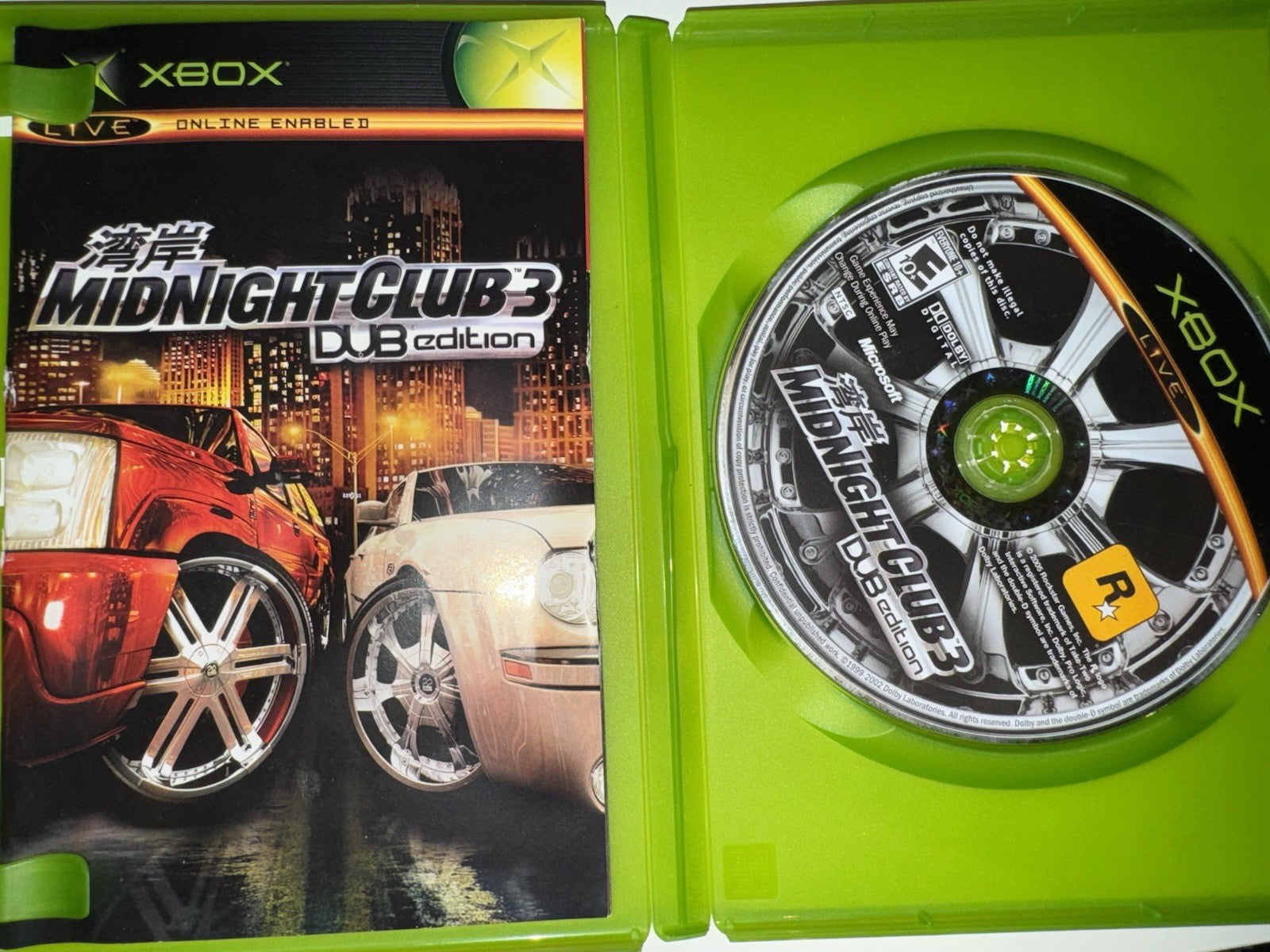Midnight Club 3: DUB Edition (Microsoft Xbox, 2005) CIB COMPLETE + MANUAL