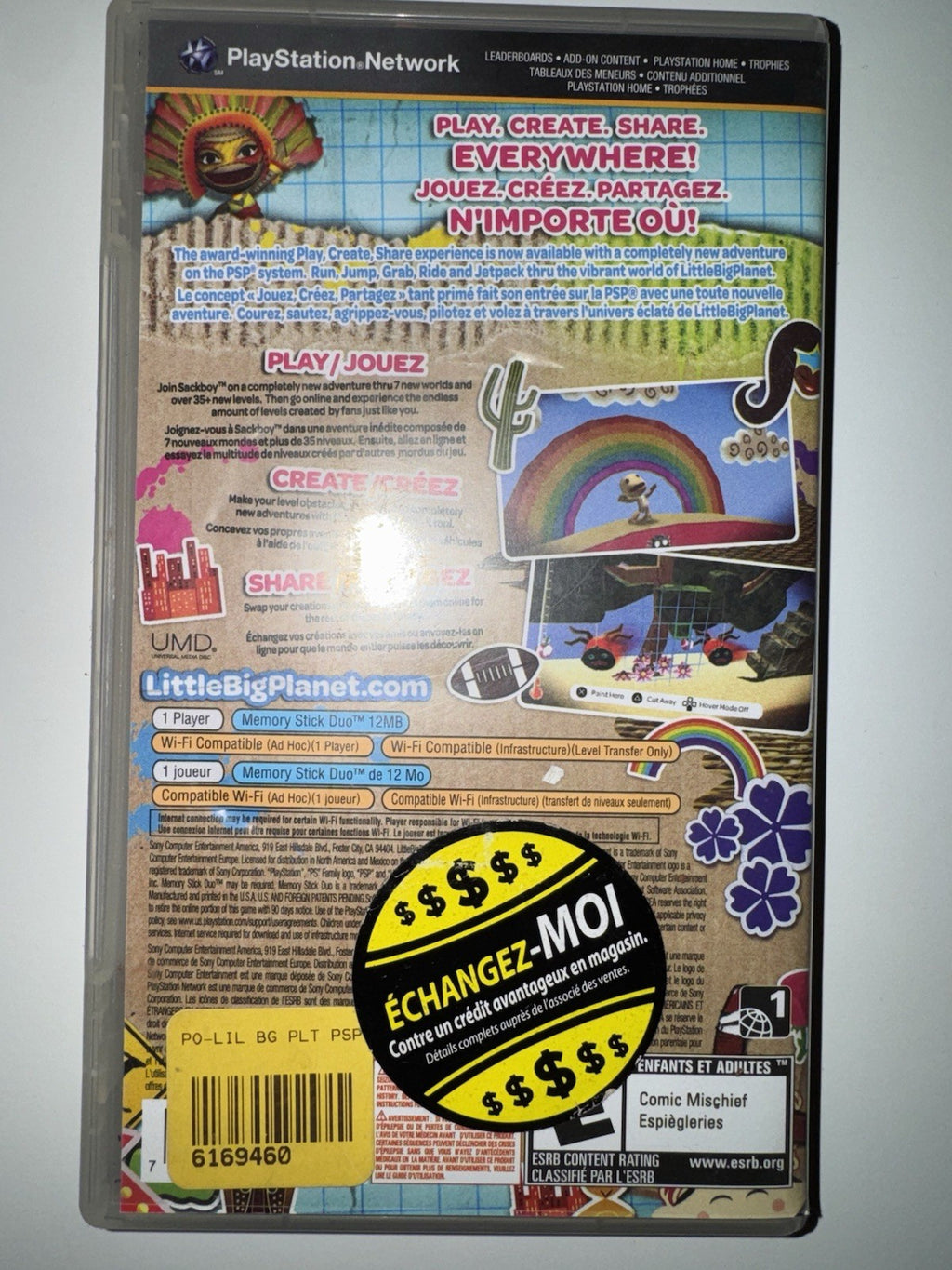 Little Big Planet - PlayStation Portable (PSP,  2009) CIB COMPLETE PSP