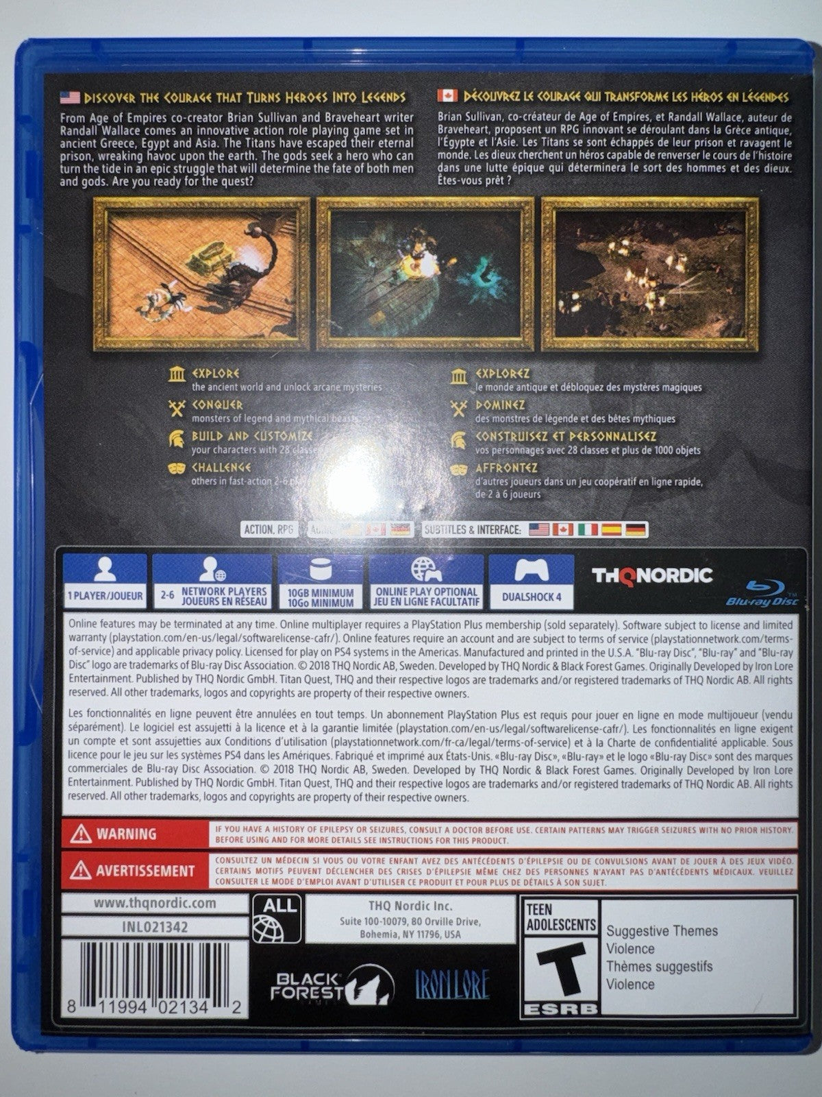 Titan Quest (Sony PlayStation 4, 2018) PS4