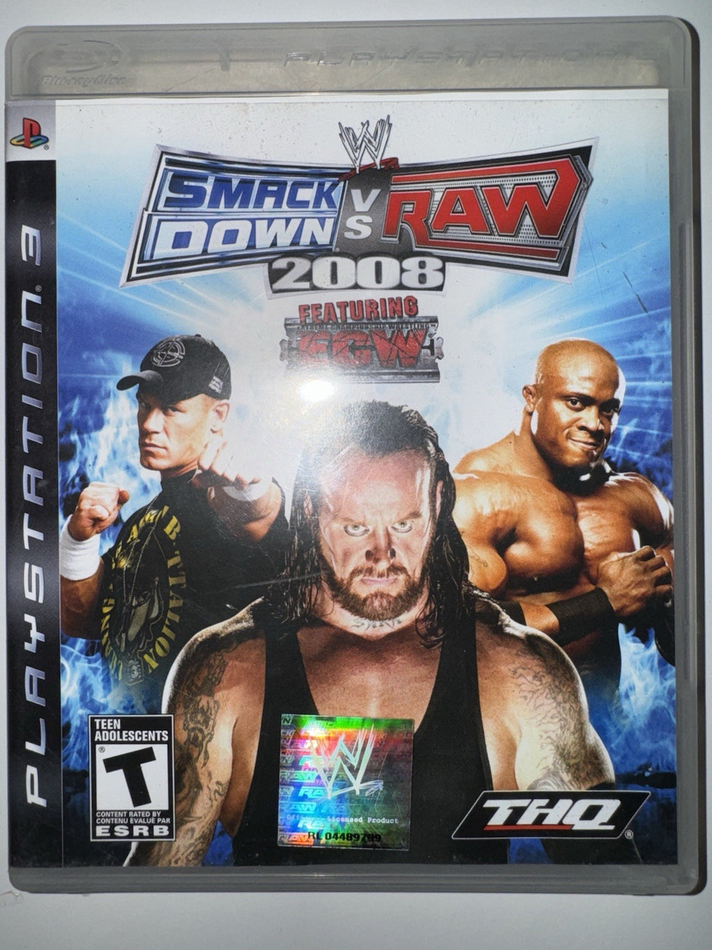 WWE SmackDown vs. Raw 2008 Featuring ECW (Sony Playstation 3, 2007) CIB PS3