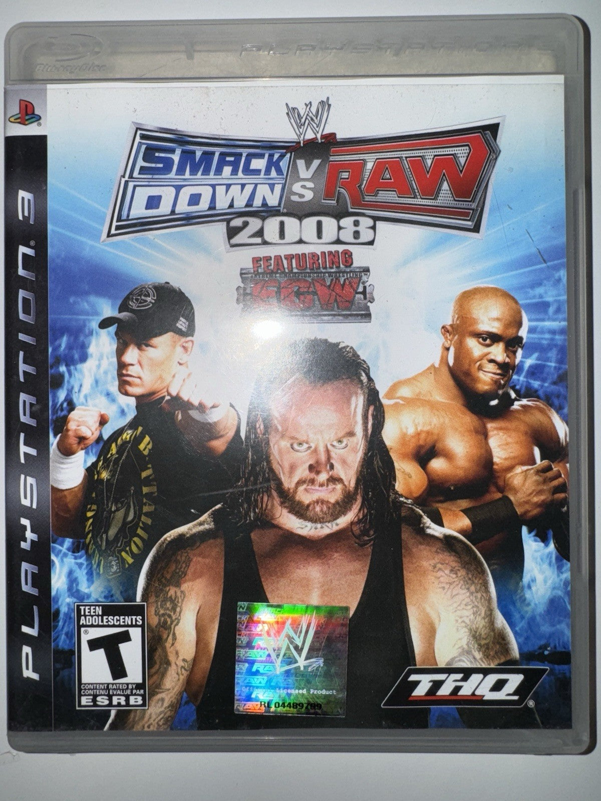 WWE SmackDown vs. Raw 2008 Featuring ECW (Sony Playstation 3, 2007) CIB PS3